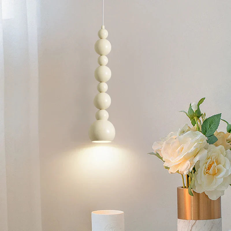 Suspension boules design minimaliste moderne blanche