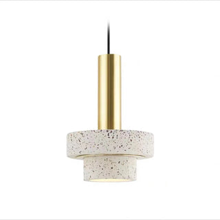 Suspension design marbre et métal doré moderne luxe