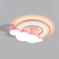Plafonnier LED nuage arc-en-ciel design enfant moderne