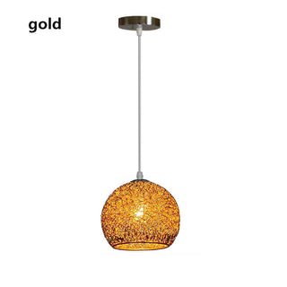 Suspension design moderne multicolore en aluminium texturé