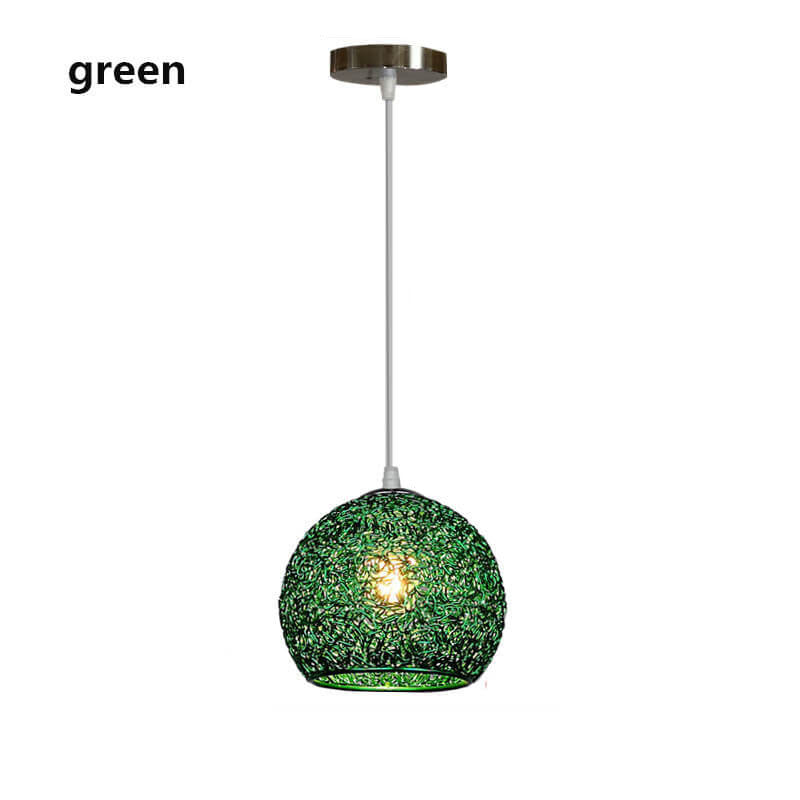 Suspension design moderne multicolore en aluminium texturé