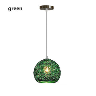 Suspension design moderne multicolore en aluminium texturé
