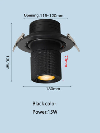 Spot LED encastrable design ajustable technologie COB