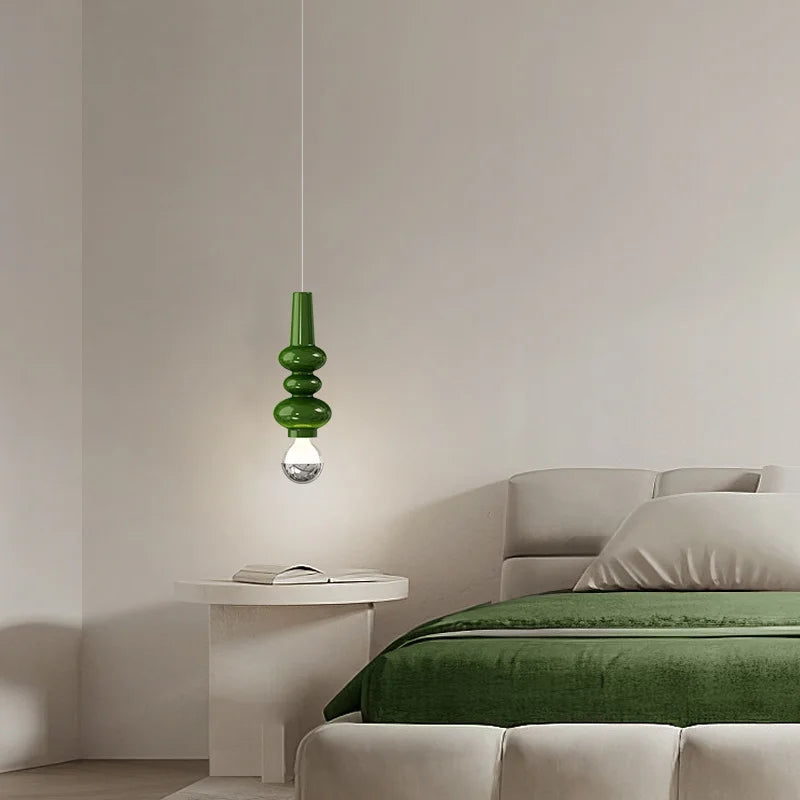 Suspension design moderne en verre coloré scandinave