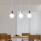 Suspension moderne minimaliste en métal cuivré