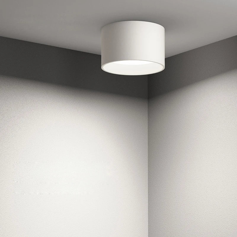 Plafonnier LED design moderne noir et blanc