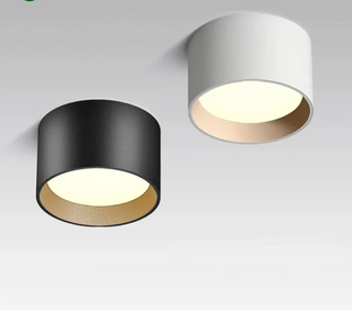 Plafonnier LED design moderne noir et blanc