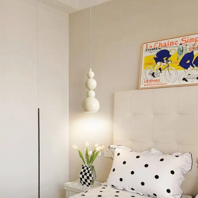 Suspension boules design minimaliste moderne blanche