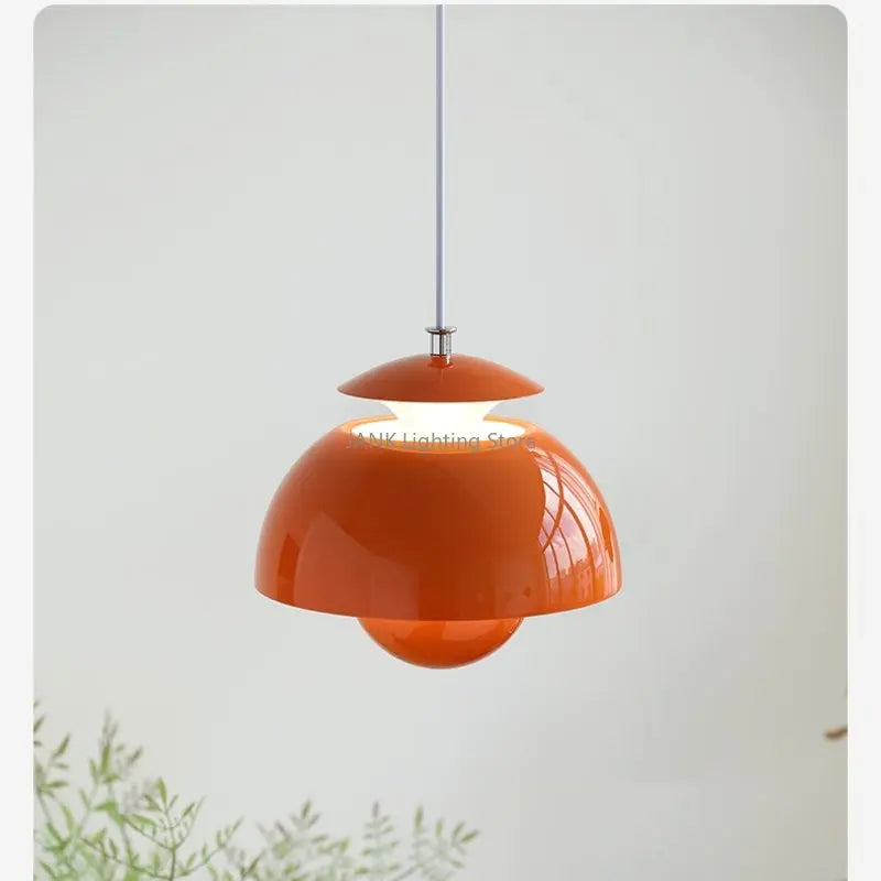 Suspension design danoise métal forme bourgeon moderne