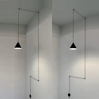 Suspension design moderne métal noir minimaliste