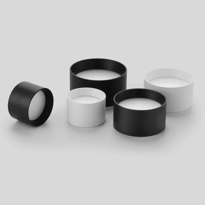 Plafonnier LED design moderne noir et blanc