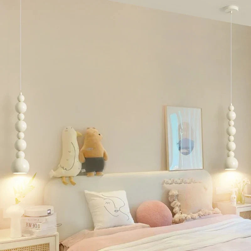 Suspension boules design minimaliste moderne blanche