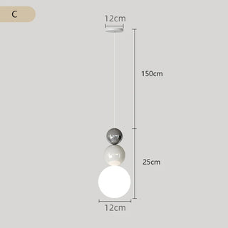 Suspension moderne minimaliste en métal cuivré