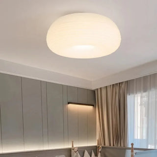 Suspension moderne verre blanc design nuage lumineux