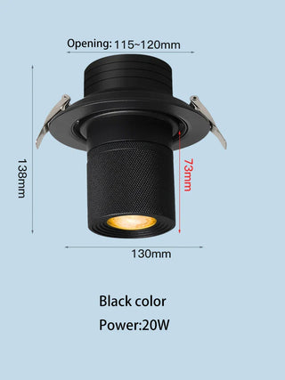 Spot LED encastrable design ajustable technologie COB