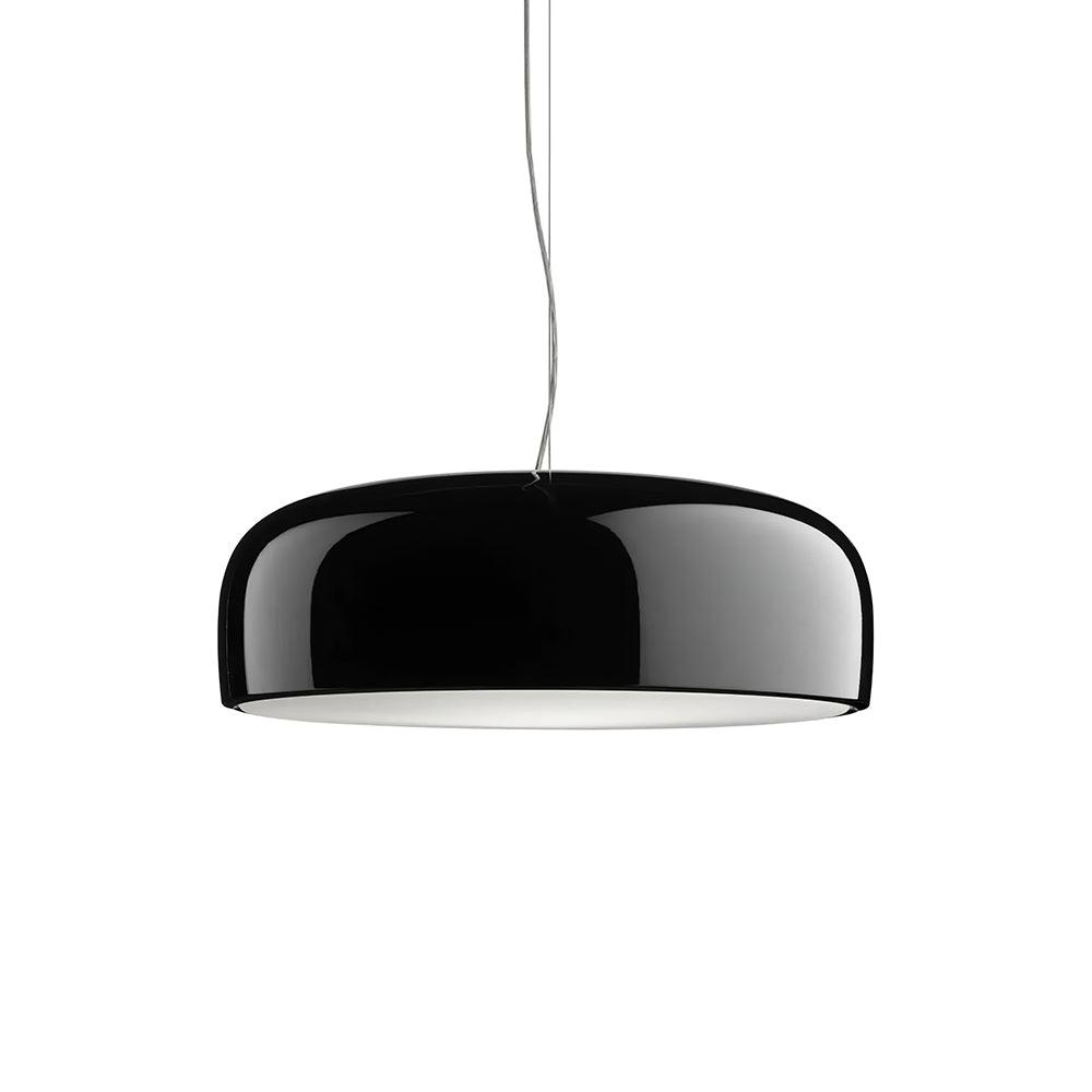 Suspension design moderne en métal noir brillant