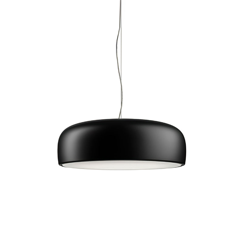 Suspension design moderne en métal noir brillant