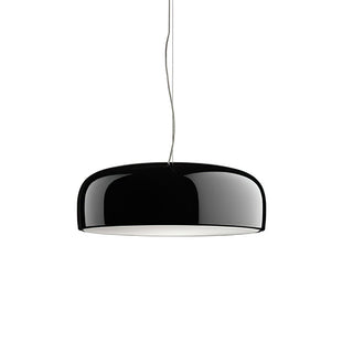 Suspension design moderne en métal noir brillant