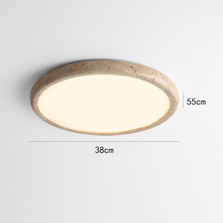 Plafonnier LED moderne en pierre naturelle kaki