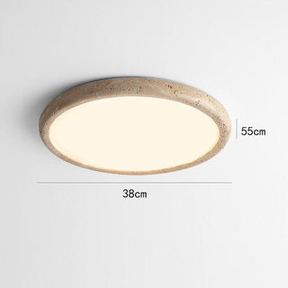 Plafonnier LED moderne en pierre naturelle kaki