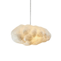 Suspension design nuage lumineux en fibre moderne