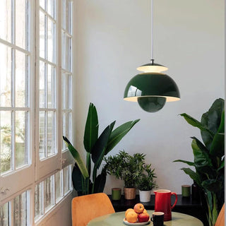 Suspension design moderne métal noir forme dôme