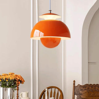 Suspension design moderne métal noir forme dôme