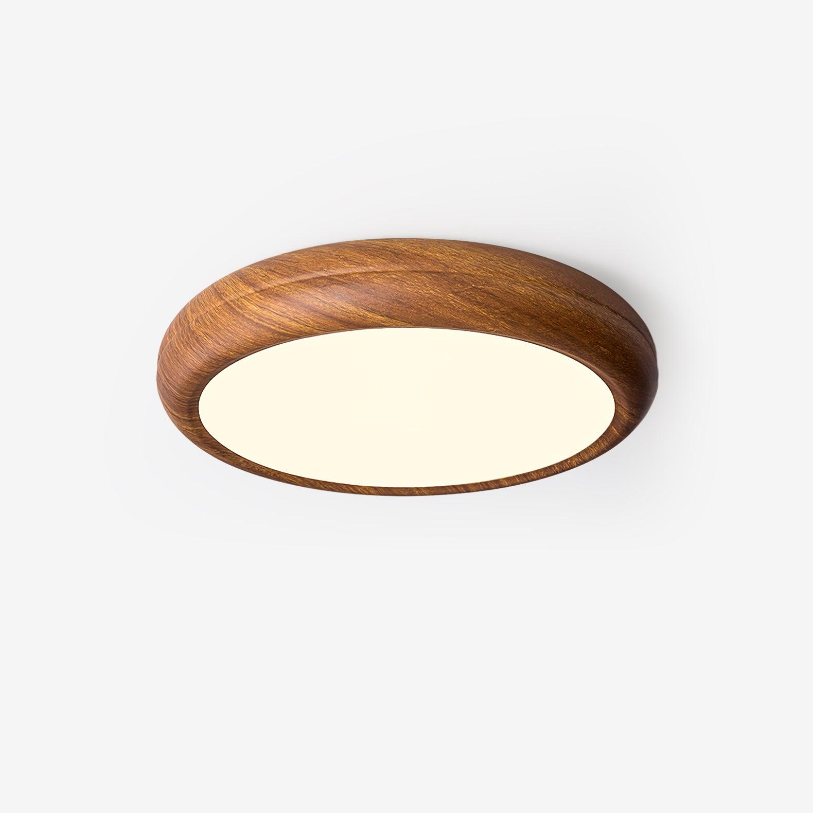 Plafonnier LED scandinave en bois naturel moderne