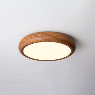 Plafonnier LED scandinave en bois naturel moderne