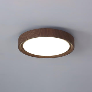 Plafonnier LED scandinave en bois naturel moderne
