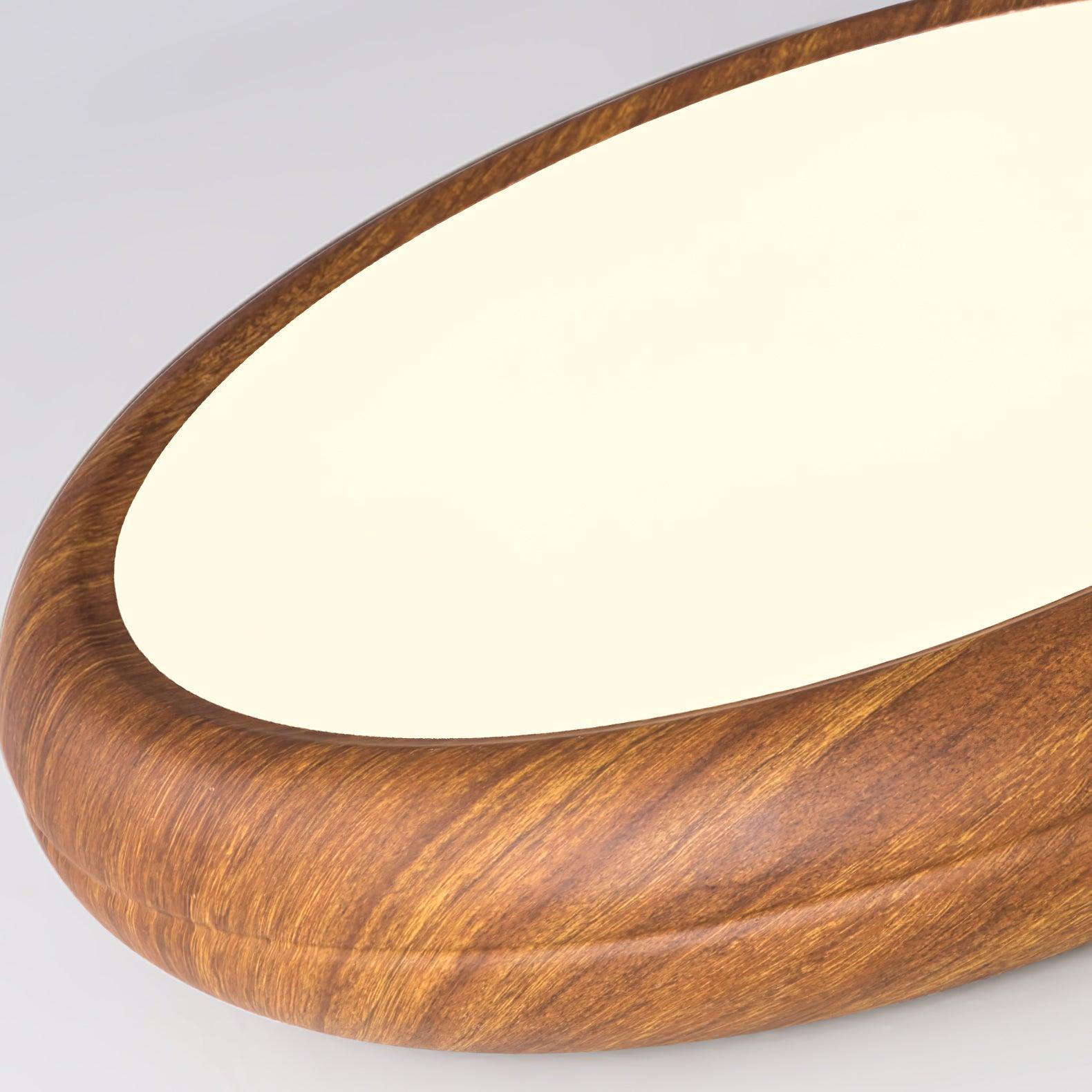 Plafonnier LED scandinave en bois naturel moderne