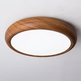 Plafonnier LED scandinave en bois naturel moderne