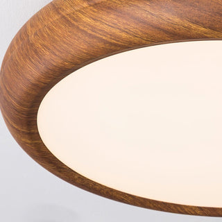 Plafonnier LED scandinave en bois naturel moderne