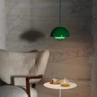 Suspension design demi-sphère métal contemporaine