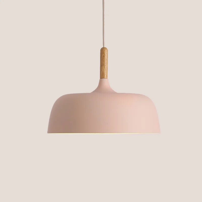 Suspension scandinave bois et métal design nordique