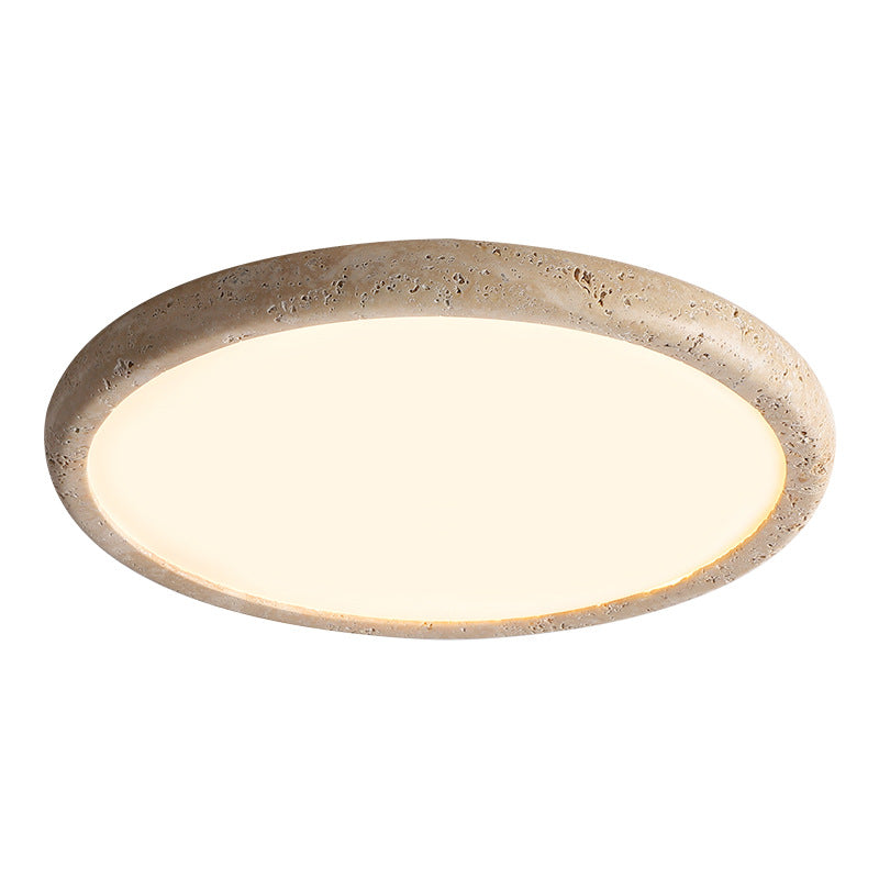 Plafonnier LED moderne en pierre naturelle kaki