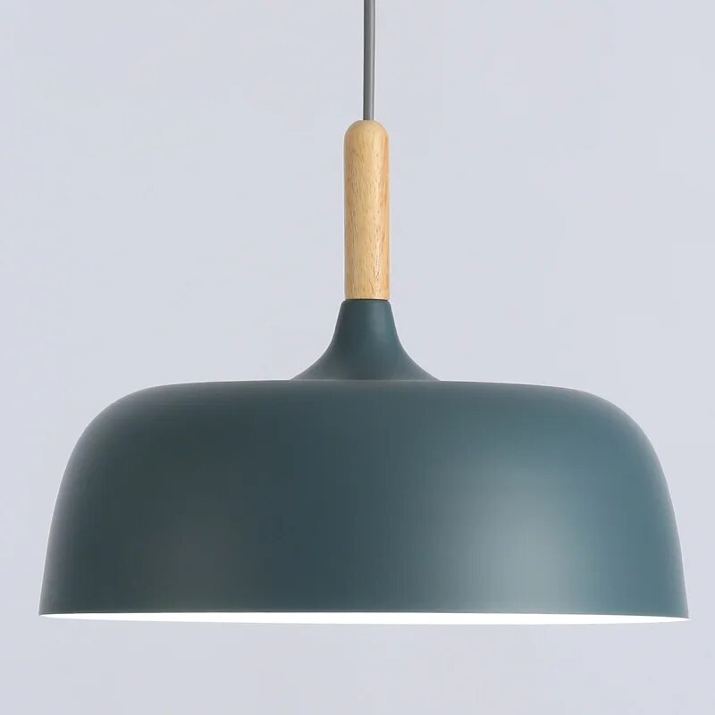 Suspension scandinave bois et métal design nordique