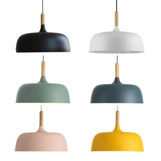 Suspension scandinave bois et métal design nordique