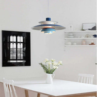 Suspension design scandinave LED métal multicouches