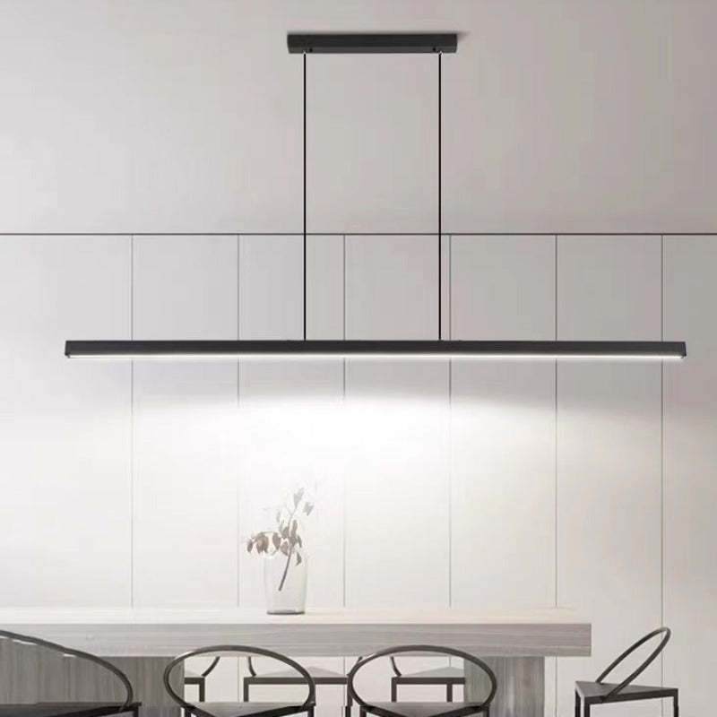 Suspension LED design moderne en métal noir