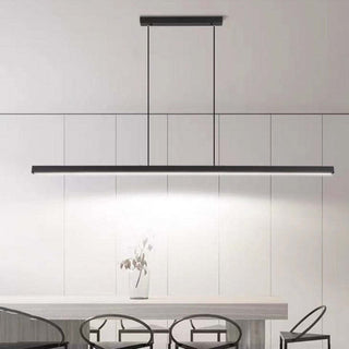 Suspension LED design moderne en métal noir