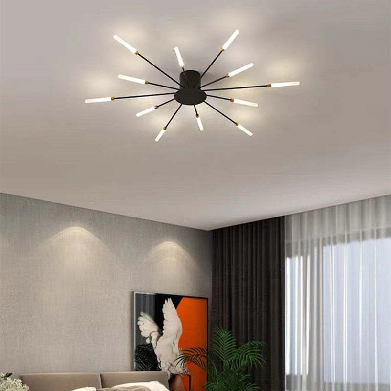 Plafonnier LED design moderne rayons lumineux