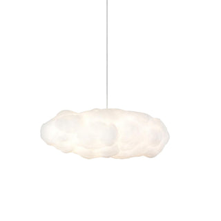 Suspension design nuage lumineux en fibre moderne