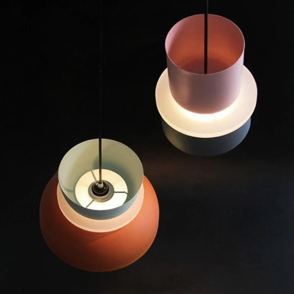 Suspension design scandinave colorée style macaron