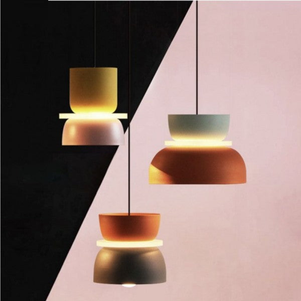 Suspension design scandinave colorée style macaron
