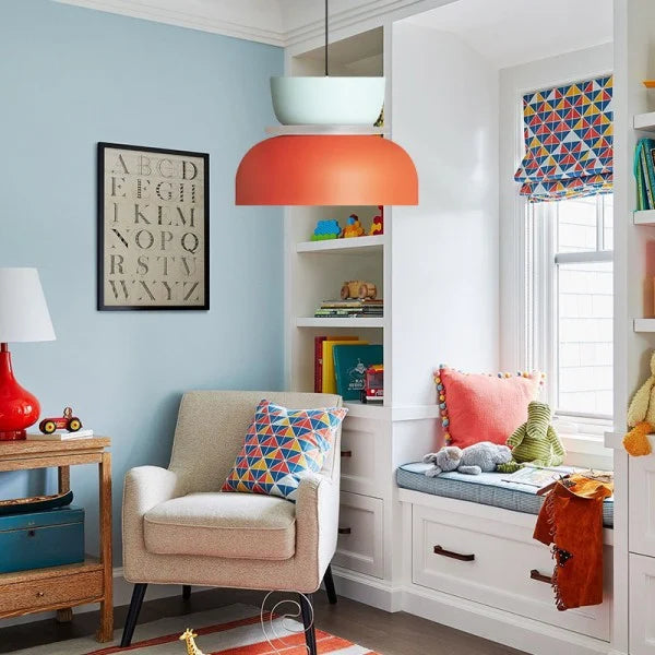 Suspension design scandinave colorée style macaron