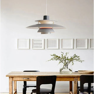 Suspension design scandinave LED métal multicouches