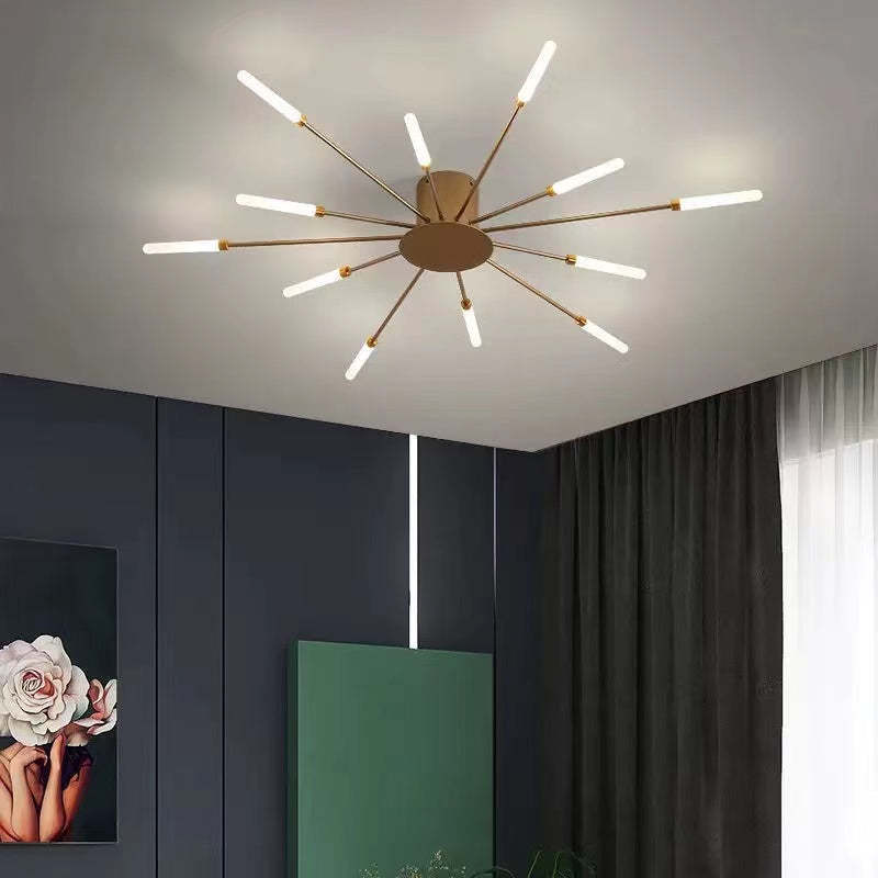 Plafonnier LED design moderne rayons lumineux