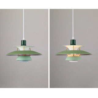 Suspension design scandinave LED métal multicouches