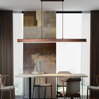 Suspension LED design moderne en métal noir